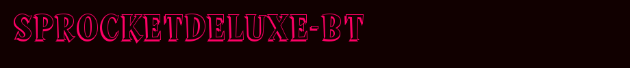 SprocketDeluxe-BT.ttf是一款不错的英文字体下载的文字样式