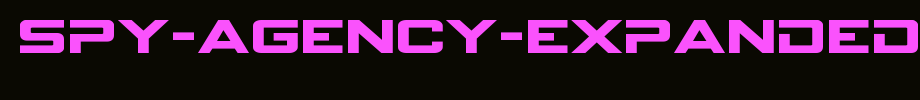 Spy-Agency-Expanded.ttf是一款不错的英文字体下载的文字样式