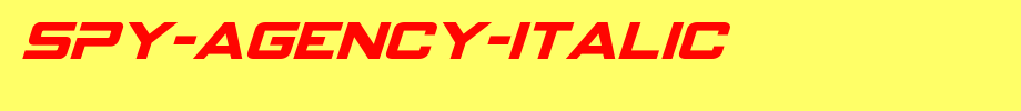 Spy-Agency-Italic.ttf是一款不错的英文字体下载的文字样式