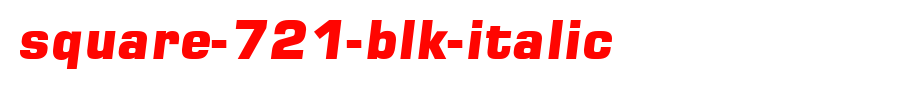 Square-721-Blk-Italic.ttf是一款不错的英文字体下载的文字样式