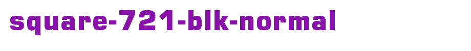 Square-721-Blk-Normal.ttf is a good English font download
(Art font online converter effect display)