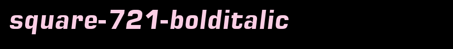Square-721-BoldItalic.ttf is a good English font download
(Art font online converter effect display)