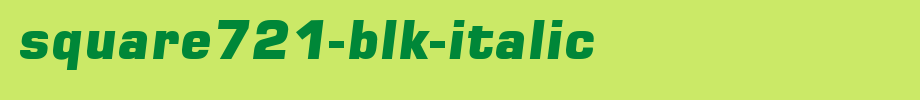 Square721-Blk-Italic.ttf是一款不错的英文字体下载的文字样式