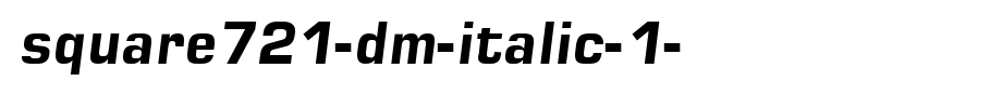 Square721-Dm-Italic-1-.ttf是一款不错的英文字体下载的文字样式