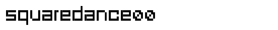 SquareDance00.ttf是一款不错的英文字体下载的文字样式