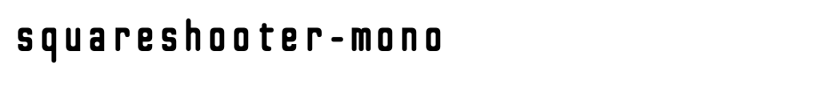 SquareShooter-Mono.ttf是一款不错的英文字体下载