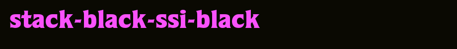Stack-Black-SSi-Black.ttf is a good English font download
(Art font online converter effect display)