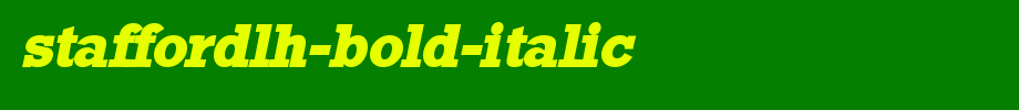 StaffordLH-Bold-Italic.ttf是一款不错的英文字体下载