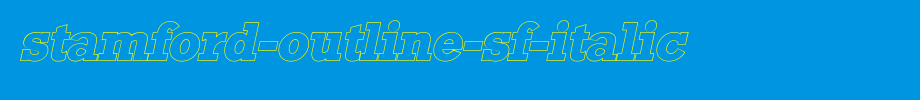 Stamford-Outline-SF-Italic.ttf is a good English font download
(Art font online converter effect display)