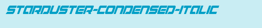Starduster-Condensed-Italic.ttf是一款不错的英文字体下载