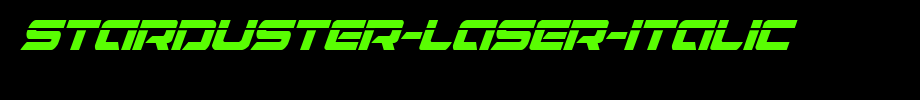 Starduster-Laser-Italic.ttf is a good English font download
(Art font online converter effect display)