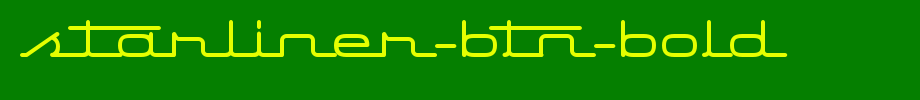 Starliner-BTN-Bold.ttf是一款不错的英文字体下载(字体效果展示)