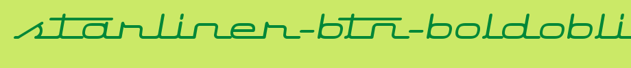 Starliner-BTN-BoldOblique.ttf is a good English font download
(Art font online converter effect display)