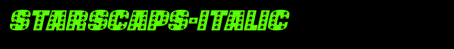 StarsCaps-Italic.ttf是一款不错的英文字体下载
