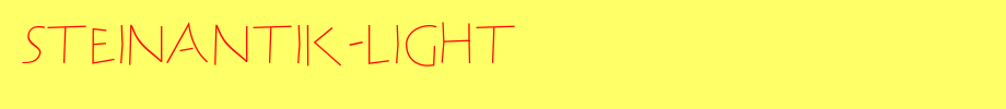 SteinAntik-Light.ttf是一款不错的英文字体下载