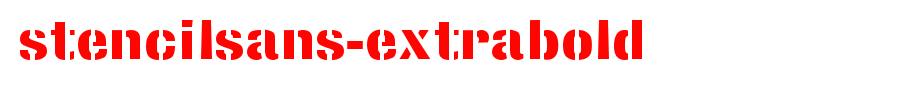 StencilSans-Extrabold.ttf is a good English font download