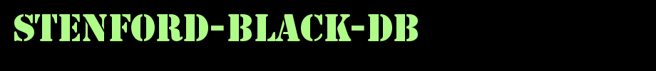 Stenford-Black-DB.ttf is a good English font download
(Art font online converter effect display)