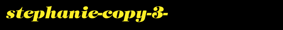 Stephanie-copy-3-.ttf is a good English font download
(Art font online converter effect display)