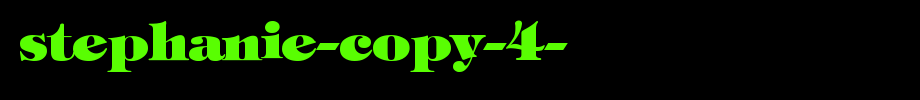 Stephanie-copy-4-.ttf is a good English font download
(Art font online converter effect display)