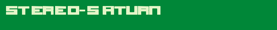Stereo-Saturn.ttf is a good English font download