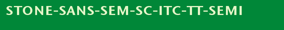 Stone-Sans-Sem-SC-ITC-TT-Semi.ttf是一款不错的英文字体下载