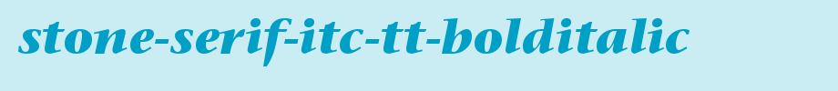 Stone-serif-ITC-TT-bolditalic.ttf is a good English font download
(Art font online converter effect display)