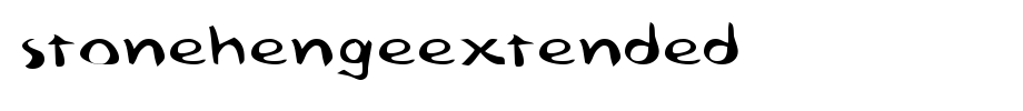 StonehengeExtended.ttf是一款不错的英文字体下载的文字样式