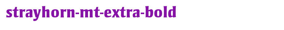 Strayhorn-MT-Extra-Bold.ttf is a good English font download
(Art font online converter effect display)