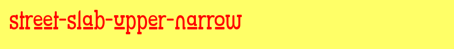 Street-Slab-Upper-Narrow.ttf is a good English font download
(Art font online converter effect display)
