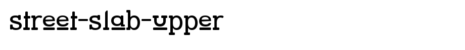 Street-Slab-Upper.ttf is a good English font download
(Art font online converter effect display)