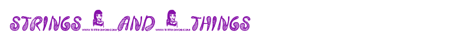 Strings-and-Things.ttf是一款不错的英文字体下载的文字样式