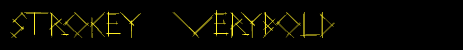 Strokey-VeryBold.ttf is a good English font download
(Art font online converter effect display)
