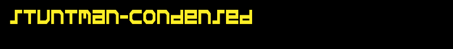Stuntman-Condensed.ttf是一款不错的英文字体下载(字体效果展示)