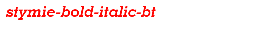 Stymie-Bold-Italic-BT.ttf是一款不错的英文字体下载