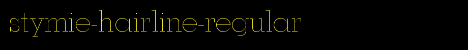 Stymie-Hairline-Regular.ttf is a good English font download