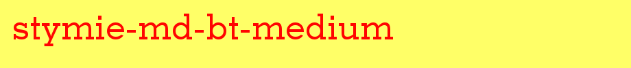 Stymie-Md-BT-Medium.ttf is a good English font download
(Art font online converter effect display)