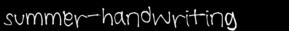 Summer-Handwriting.ttf is a good English font download
(Art font online converter effect display)