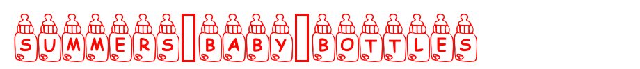 Summers-Baby-Bottles.ttf is a good English font download