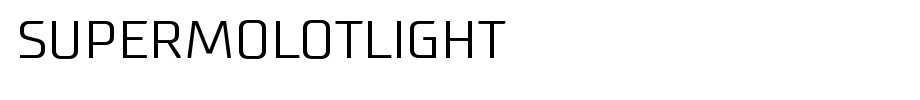 SupermolotLight.otf is a good English font download