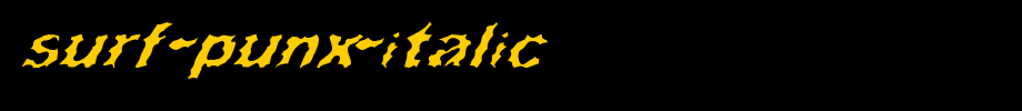 Surf-Punx-Italic_ English font
(Art font online converter effect display)