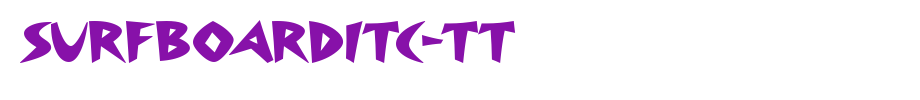 SurfboardITC-TT.ttf is a good English font download