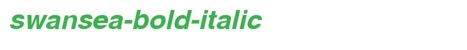 Swansea-Bold-Italic.ttf是一款不错的英文字体下载(字体效果展示)