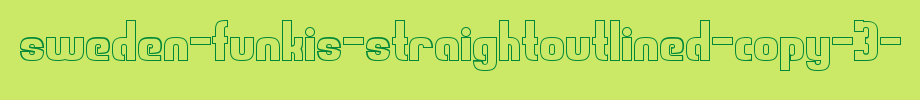 Sweden-funkis-straight outboard-copy-3-.TTF is a good English font download
