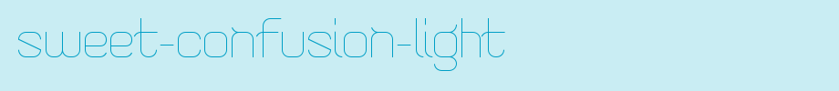Sweet-Confusion-Light.ttf is a good English font download