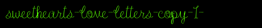Sweethearts-love-letters-copy-1-.TTF is a good English font download