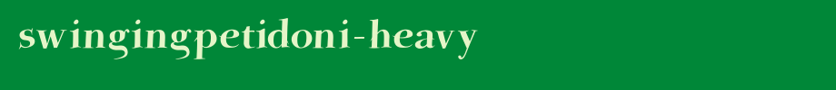 SwingingPetidoni-Heavy.ttf is a good English font download