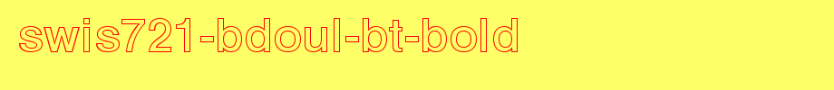 Swis721-BdOul-BT-Bold.ttf is a good English font download
