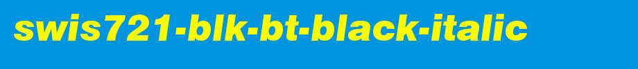 Swis721-blk-Bt-black-italic.ttf is a good English font download