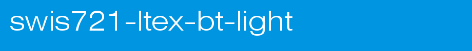 Swis721-LtEx-BT-Light.ttf is a good English font download