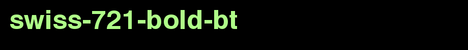 Swiss-721-Bold-BT.ttf is a good English font download